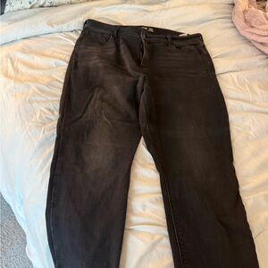 Old Navy Faded Black Straight-Leg Jeans